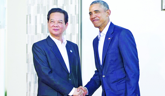 2 Tổng thống Barack Obama đón thủ tướng Nguyễn Tấn