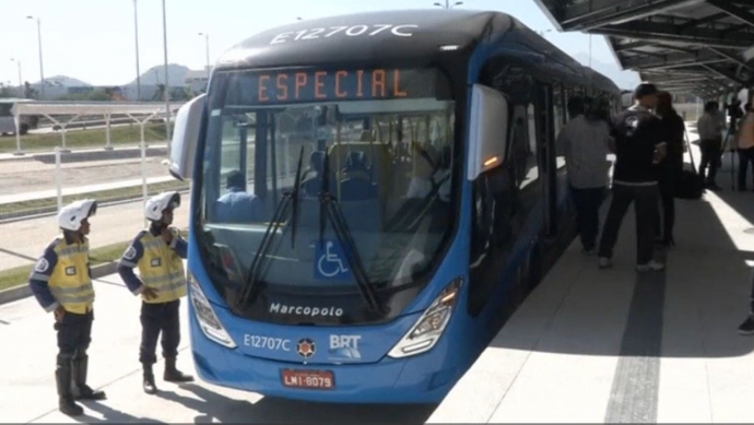 Thành phố Rio de Janero khai trương tuyến xe bus n
