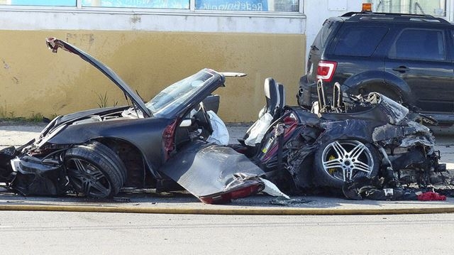 Hiện trường vụ tai nạn tại TP.Toronto (Canada) ngà