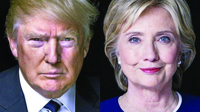 Donald Trump and Clinton