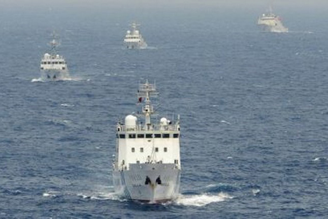 4 tàu hải cảnh của Trung Quốc lại đi vào vùng biển
