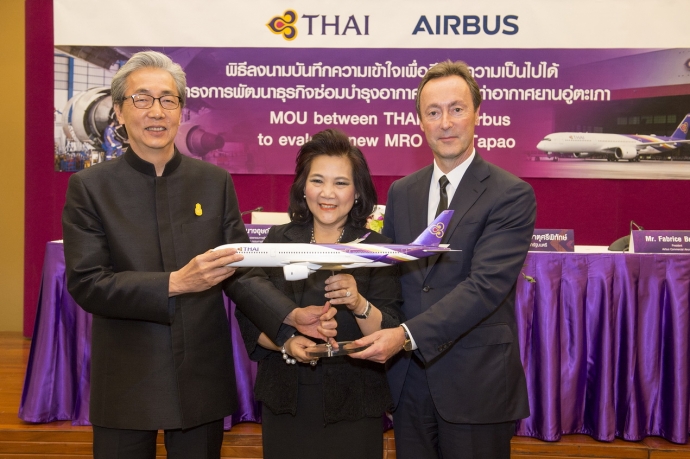 Airbus signs MOU with THAI to develop new MRO busi