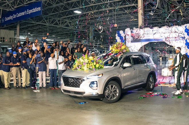 Hyundai bắt đầu sản xuất SantaFe thế hệ mới tại Mỹ