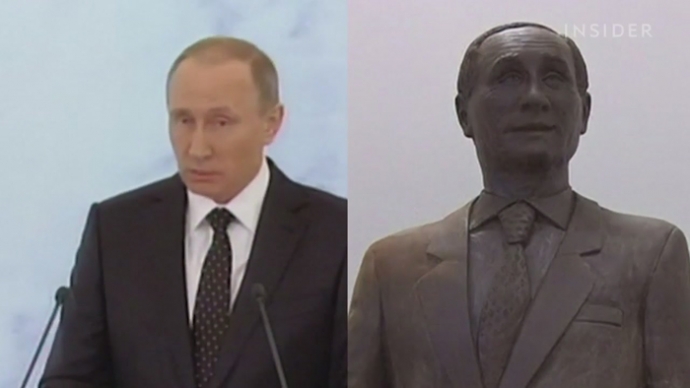 Tạc tượng Tổng thống Nga Putin bằng... 70kg chocol