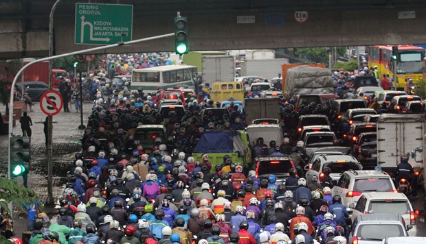 traffic jam in Jakarta 1