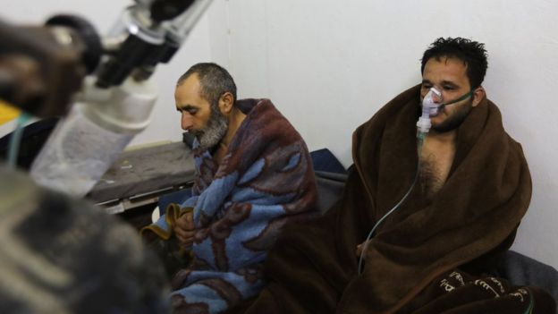 nạn nhân bị tấn công bằng vũ khí sinh học tại Syri