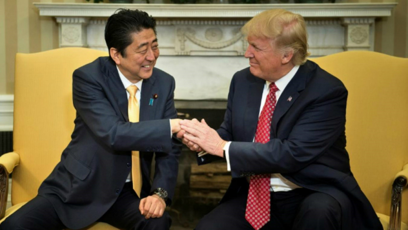 Trump Shinzo Abe