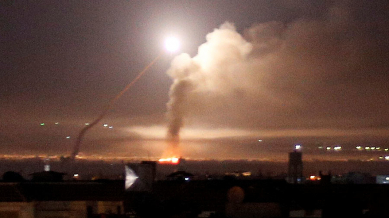 tên lửa nhằm vào Damascus