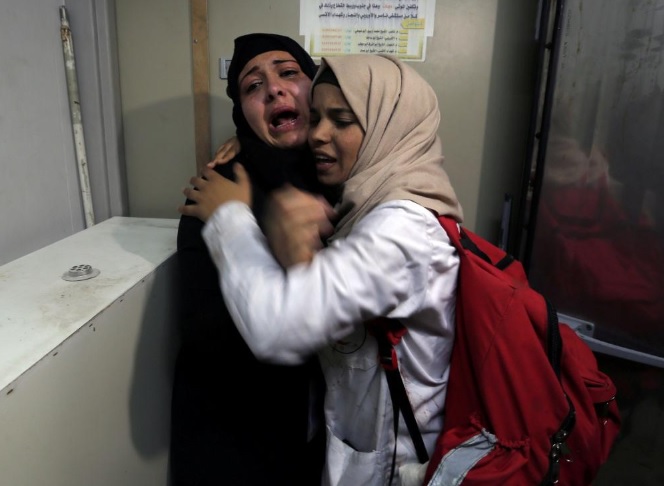 Người mẹ Palestine mất cậu con trai trong cuộc biể