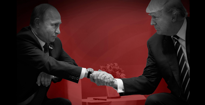 Trump Putin bắt tay