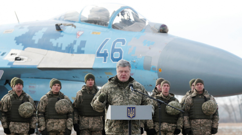 Tổng thống Ukraine Petro Poroshenko phát biểu tại 