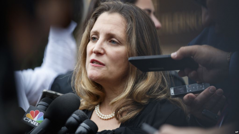 Ngoại trưởng Canada Chrystia Freeland