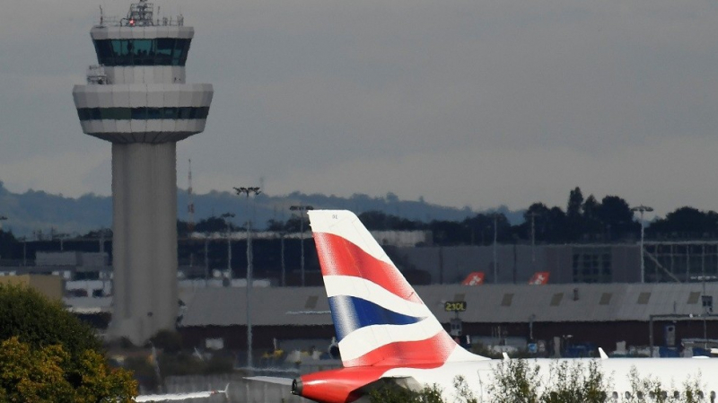 Một máy bay British Airways tại Sân bay Gatwick