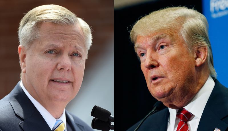 Lindsey Graham and Donald Trump