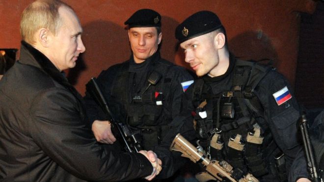 Tổng thống Nga Putin gặp các binh sĩ FSB ưu tú