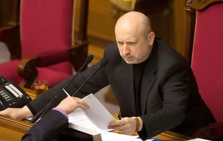 Tổng thống tạm quyền Oleksander Turchinov.