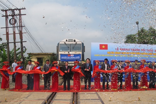 Gói thầu hoàn thành sẽ nâng cao an toàn chạy tàu trên tuyến đường sắt Bắc -Nam