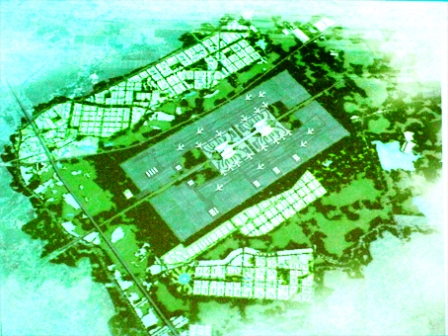 mô hình cảng HKQT Long Thành 
