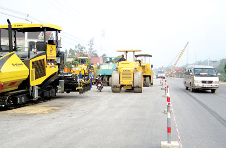 Các Cienco có nhiều thiết bị máy móc hiện đại và năng lực thi công chuyên nghiệp Ảnh: Đức Thắng