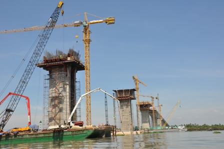 Cầu Long Thành - Thuộc cao tốc TPHCM - Long Thành - Dầu Giây do Cienco6 thi công toàn bộ