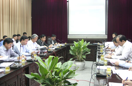 Bộ trưởng Đinh La Thăng phát biểu tại buổi làm việc với Hà Nam