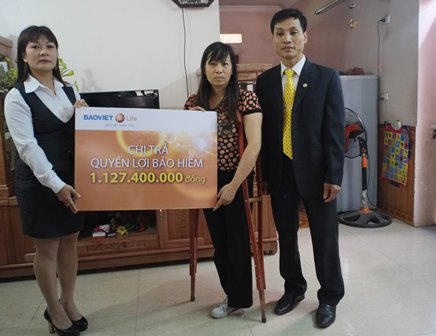 Sau tai nạn bất ngờ, chị Xuân đã nhận số tiền hơn 1 tỷ bồi thường từ Bảo Việt Nhân thọ
