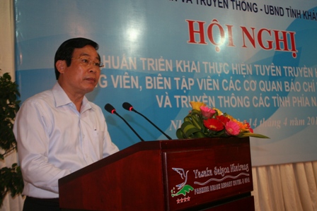 Bộ trưởng Nguyễn Bắc Son phát biểu tại hội nghị