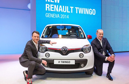 Renault Twingo tại triển lãm Geneva 2014.