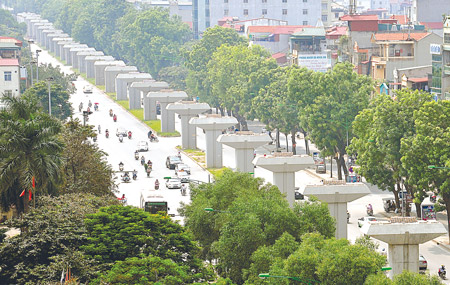 Thời gian thi công tuyến đường sắt Cát Linh - Hà Đông kéo dài làm tăng tổng mức đầu tư dự án