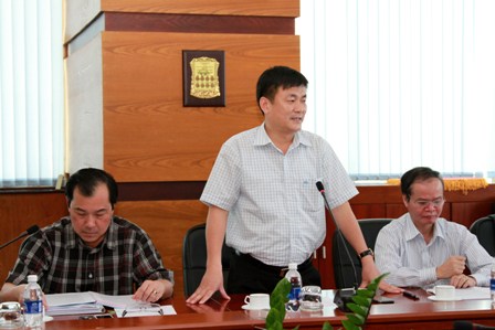 Ông Nguyễn Chiến Thắng - Vụ trưởng Vụ Quản lý doanh nghiệp phát biểu tại hội nghị tập huấn