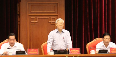 Tổng bí thư Nguyễn Phú Trọng phát biểu tại hội nghị 
