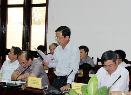 Phó Chủ tịch UBND tỉnh Cao Bằng Đàm Văn Eng góp ý hoàn thiện phương án kết nối.