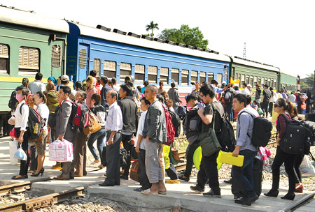 Lợi dụng những chuyến tàu đông người, kẻ gian thường trà trộn để trộm cắpẢnh: K.Linh