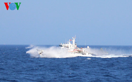 Cuộc rượt đuổi hết tốc độ kéo dài hàng hải lý trên biển của tàu Hải cảnh Trung Quốc đối với tàu Kiểm ngư Việt Nam