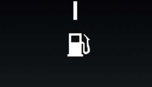 Cảnh báo nhiên liệu: nếu vạch cuối cùng của đồng hồ nhiên liệu sáng có nghĩa đã đến lúc ghé trạm xăng và đổ đầy bình.