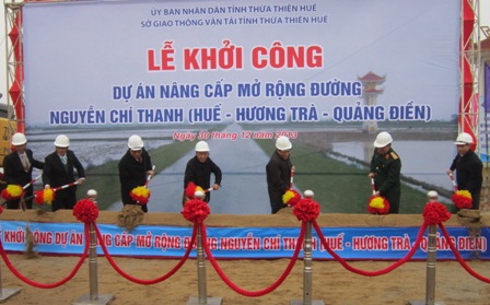 Lễ khởi công Dự án nâng cấp mở rộng đường Nguyễn Chí Thanh ngày 30/12/2013