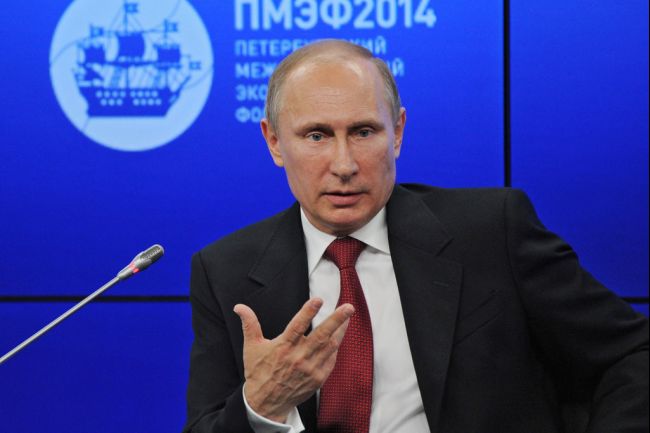 Tổng thống Putin phát biểu tại Diễn đàn kinh tế tại St.Peterburg ngày 23/5
