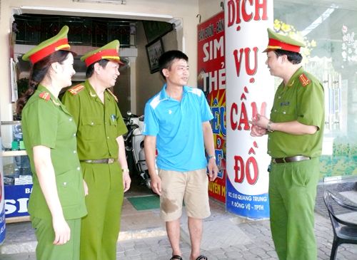 Cơ quan Công an đang kiểm tra các cơ sở Cầm Đồ trên địa bàn TP.Thanh Hóa