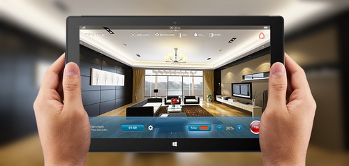 Chủ nhà có thể điều khiển và kiểm soát ngôi nhà thông qua giao diện trực quan 3D trên smartphone hay tablet