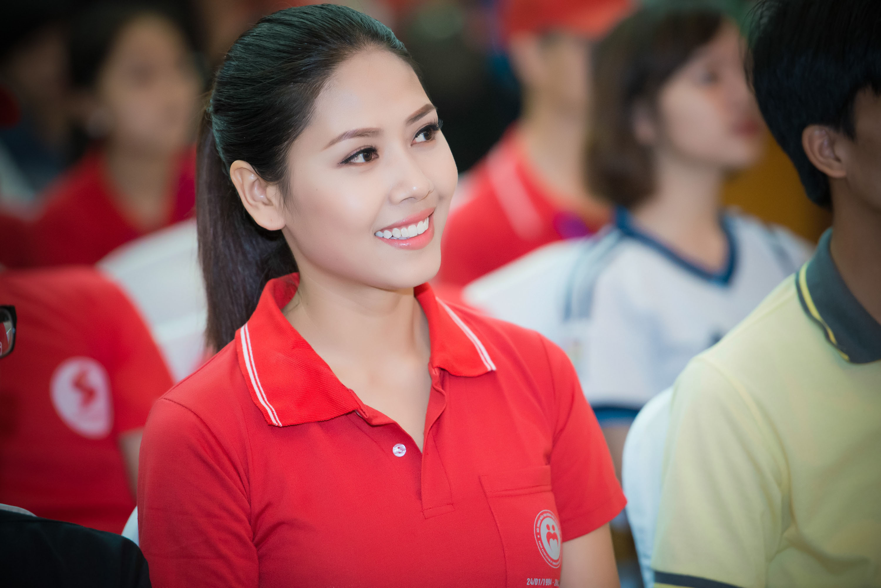 Nguyễn Thị Loan đến với vai trò là Đại sứ đồng hành của các Chương trình hiến máu của Viện huyết học. 
