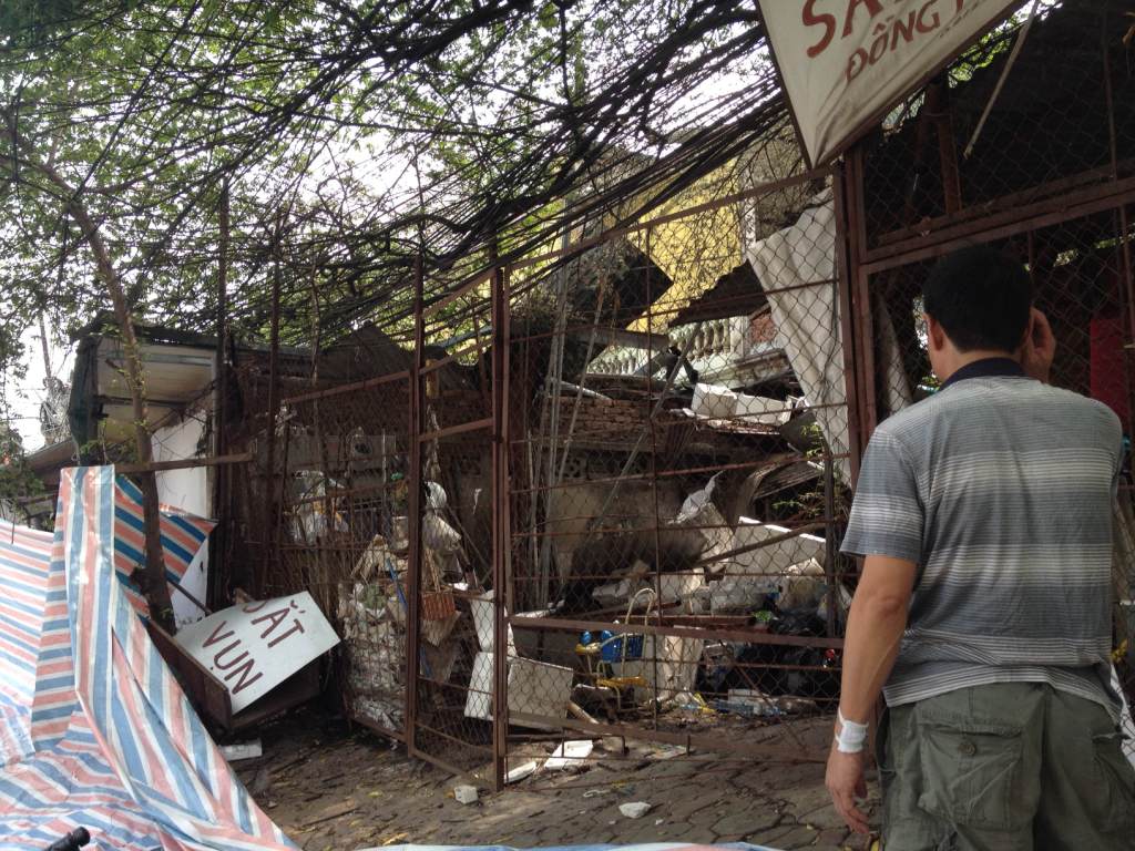 Nơi ở của vợ chồng anh Cảnh - chị Hương, những nạn nhân bị thương nặng trong vụ nổ