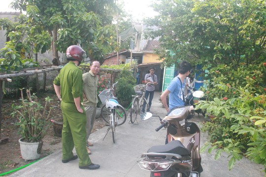 Công an TP Tam Kỳ, tỉnh Quảng Nam có mặt tại hiện trường điều tra vụ việc