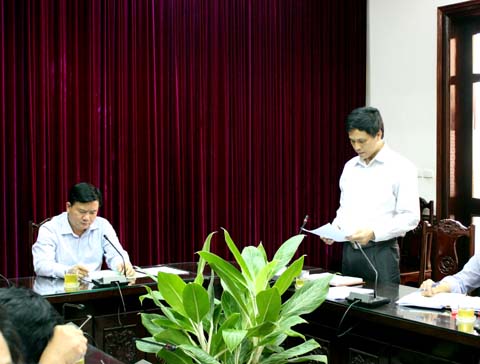 Tân Tổng giám đốc Phạm Tuấn Anh báo cáo tình hình tổ chức, hoạt động của Ban QLDA 6.