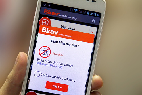 Phiên bản miễn phí của Bkav Mobile Security đã cập nhật công nghệ chống phần mềm nghe lén