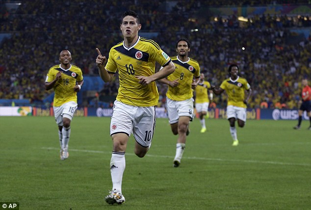 Jame Rodriguez tỏa sáng đưa Colombia vào tứ kết