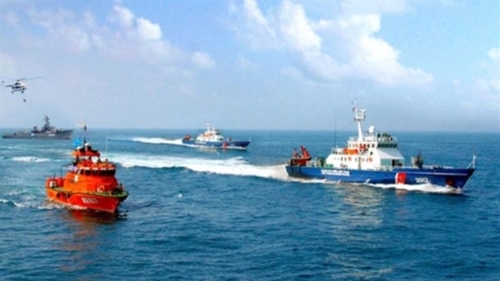 Hiện trường xung quanh nơi Trung Quốc hạ đặt giàn khoan Hải Dương-981 trong vùng biển Việt Nam.