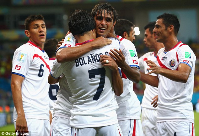 Đây là lần đầu tiên Costa Rica lọt vào tứ kết một kỳ World Cup