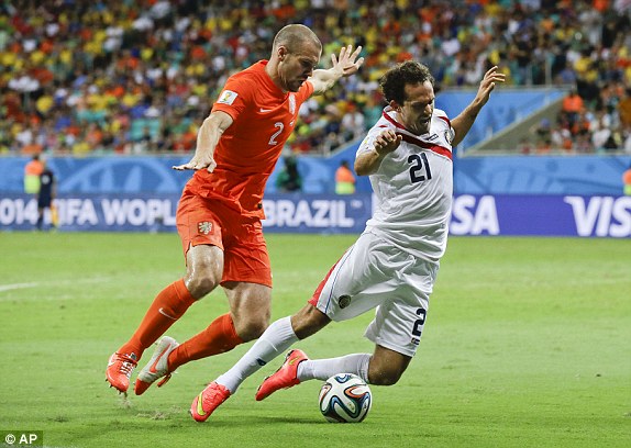 Costa Rica đã chơi rất kiên cường trước Hà Lan