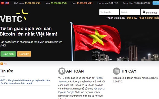 Sàn www.vbtc.vn vừa chính thức đi vào hoạt động dù chưa được cấp phép