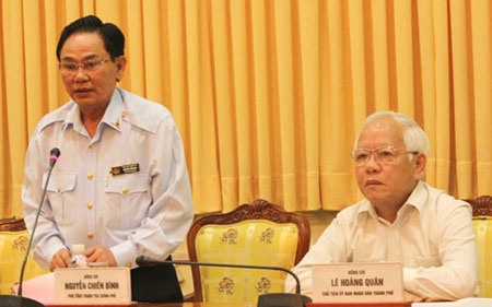 Phó Tổng Thanh tra Chính phủ Nguyễn Chiến Bình phát biểu tại buổi công bố quyết định thanh tra